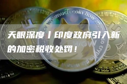 天眼深度丨印度政府引入新的加密税收处罚！-第1张图片-芝麻交易所下载